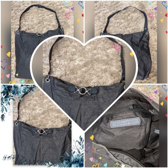 BANANA REPUBLIC CHARCOAL GRAY NYLON TOTE BAG - Picture 3 of 6